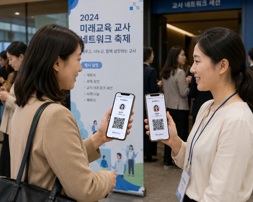 QR 명함 네트워킹 QR 명함 네트워킹 이미지